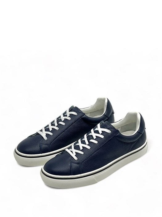TODS кеды синие на белой подошве с белыми шнурками ОС-2219