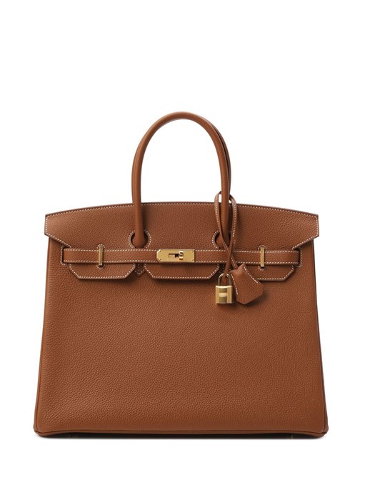 HERMES сумка Birkin 35 см кожа Того кэмел золото СК-01149
