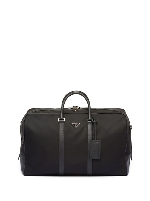 PRADA дорожная сумка нейлон с кожаными вставками сафьяно ДС-00175