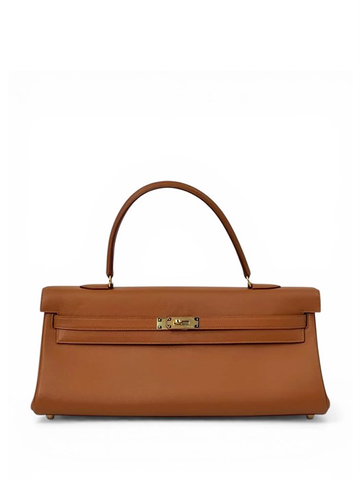 HERMES KELLY сумка 42 см Такса кожа свифт кэмел золото СК-01276