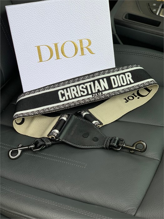 DIOR ремень для сумки текстиль черная полоса РМ-9576