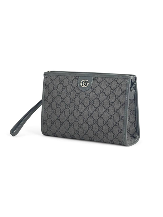 GUCCI борсетка серая канва монограмма НС-1998