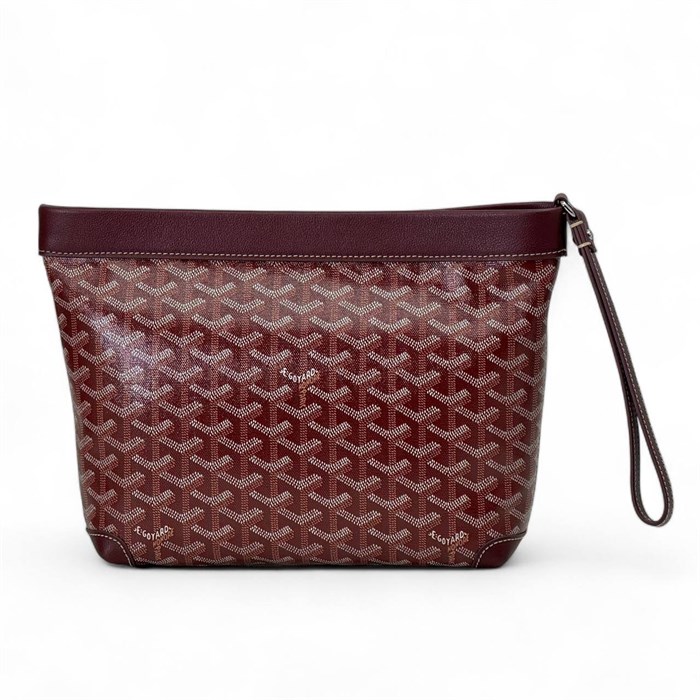 Goyard несессер канва монограмма бордовый НС-00045