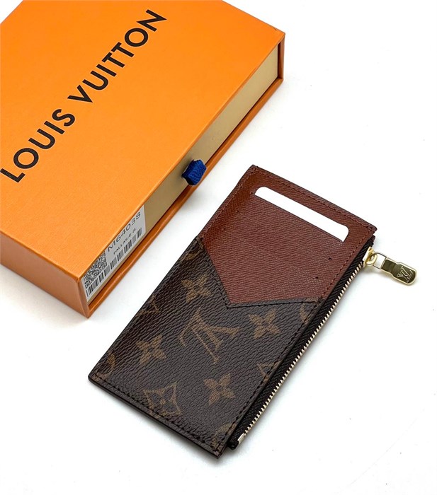 LV визитница длинная на молнии коричневая монограмма ВЗ-2004