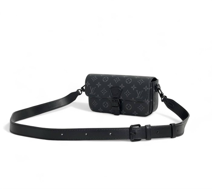 LV мессенджер Бумажник Montsouris Wearable серая канва Monogram МС-1503