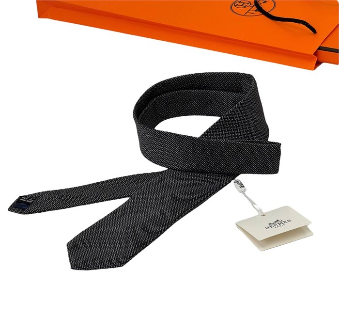 HERMES галстук серый ГЛ-00132