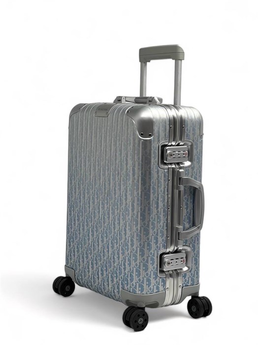 RIMOWA чемодан 50 см серебро Голубая бирюза ЧМ-2545