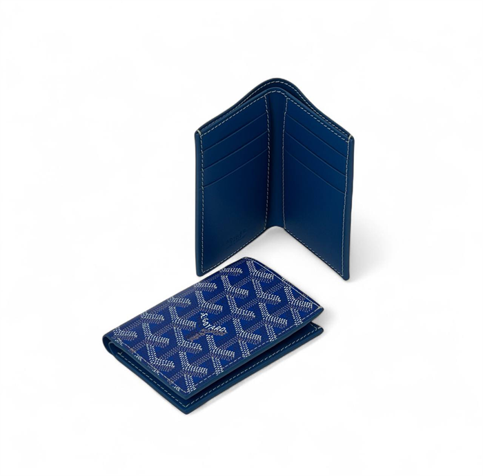 GOYARD визитница книжкой голубая ВЗ-00011