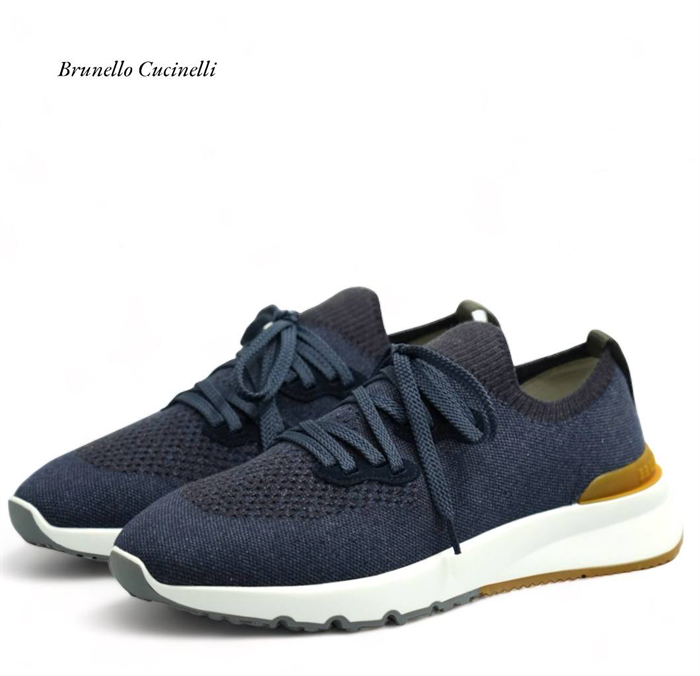 BRUNELLO кроссовки синие текстиль ОС-2275