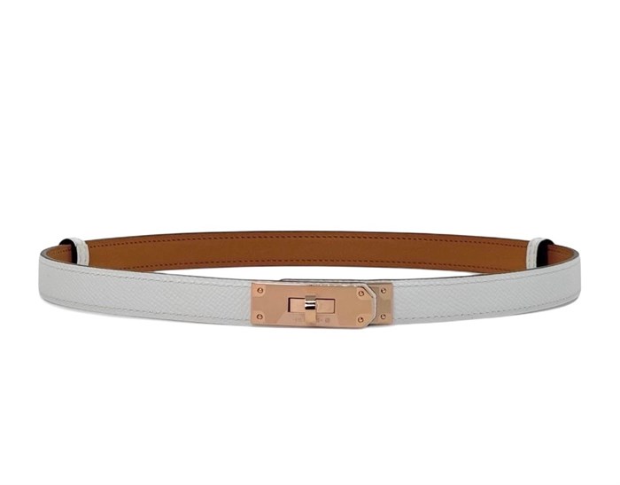 HERMES ремень Келли белый золото РМ-00206
