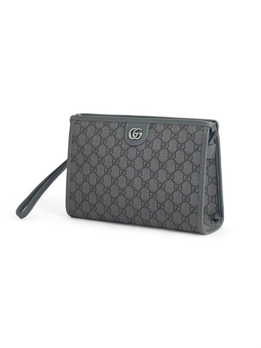 GUCCI борсетка синяя канва монограмма НС-1997