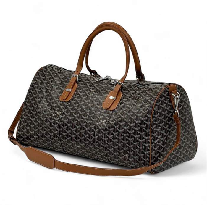 GOYARD дорожная сумка Boston 50 см канва коричневая ДС-2072