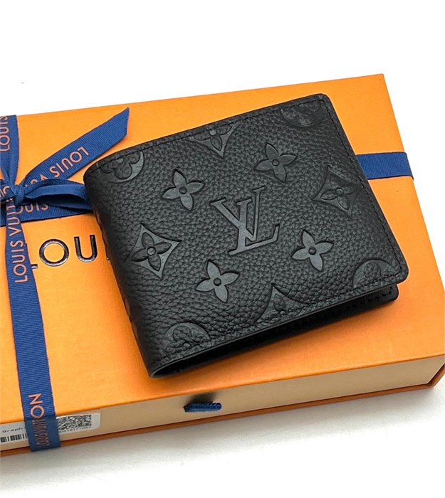LV портмоне черное того тиснение монограмма ПМ-2007
