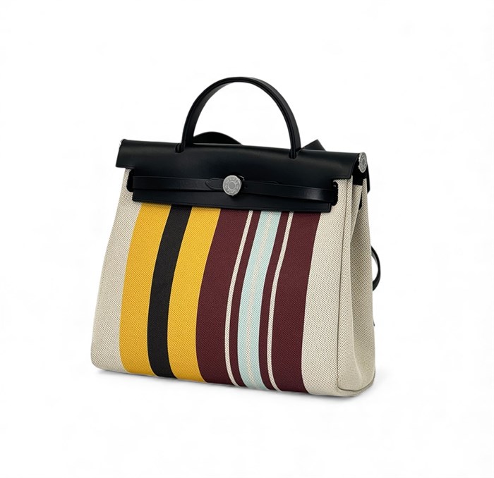 HERMES сумка Herbag 31 см текстиль цветная СК-00453
