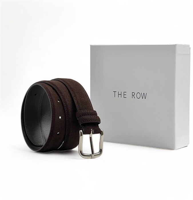 THE ROW ремень коричневая замша серебро РМ-00496