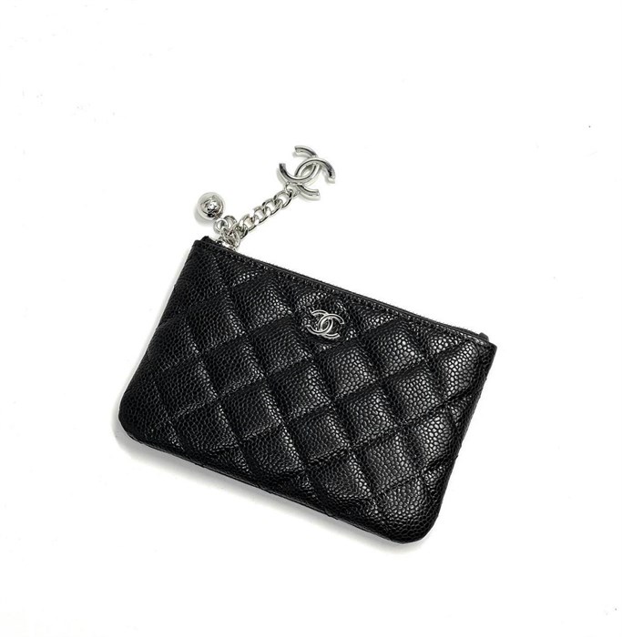 CHANEL ключница черная икра серебро КЧ-00519