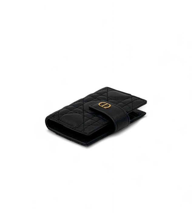 DIOR визитница книжка черная золото ВЗ-00520