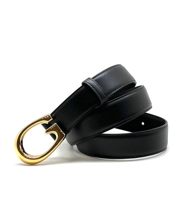 GUCCI ремень черный золотая пряжка РМ-00547