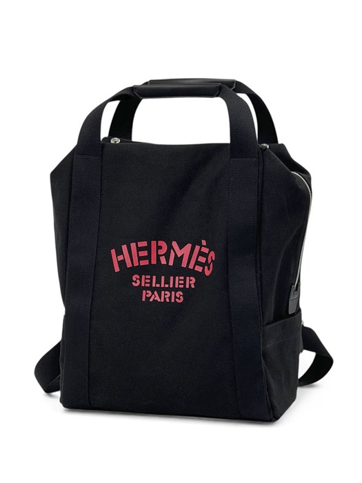 HERMES рюкзак текстиль черный РК-00231