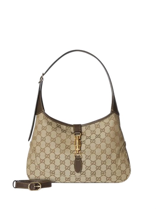 GUCCI сумка Jackie 1961 medium текстиль бежевая СК-01624