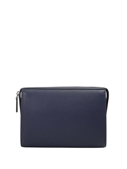 HERMES борсетка с боковой ручкой кожа того синяя БР-2077