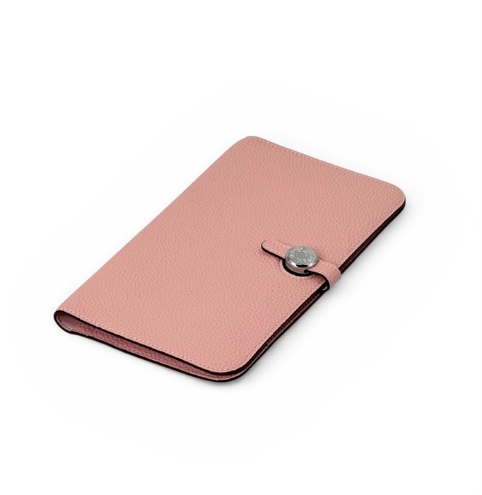 HERMES кошелек большой кожа Того с хлястиком розовый КЛ-01127