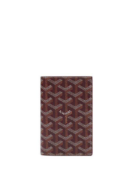 Goyard обложка на паспорт канва бордовая ОП-00164