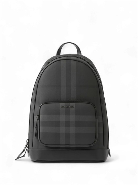 BURBERRY рюкзак Rocco серый канва с длинной молнией РК-2583
