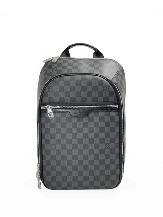 LV рюкзак MICHAEL NV2 канва серая шашка РК-0957