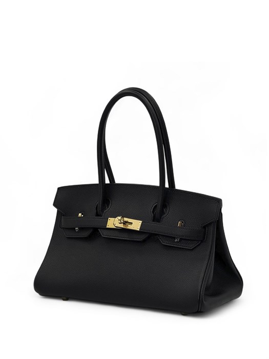 Hermes сумка Shoulder 29 см черная золото СК-00845