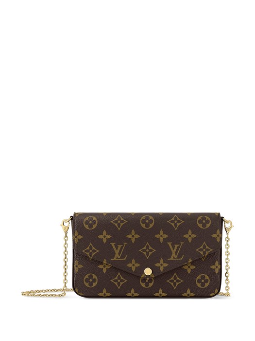 LV клатч Pochette Felicie 3 в 1 коричневая монограмма НС-00983