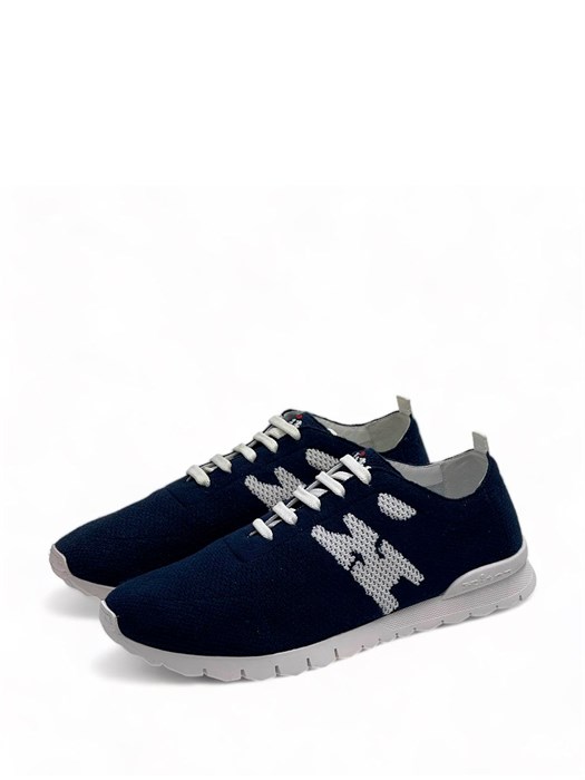 KITON кроссовки синие сетчатые легкие ОС-2513