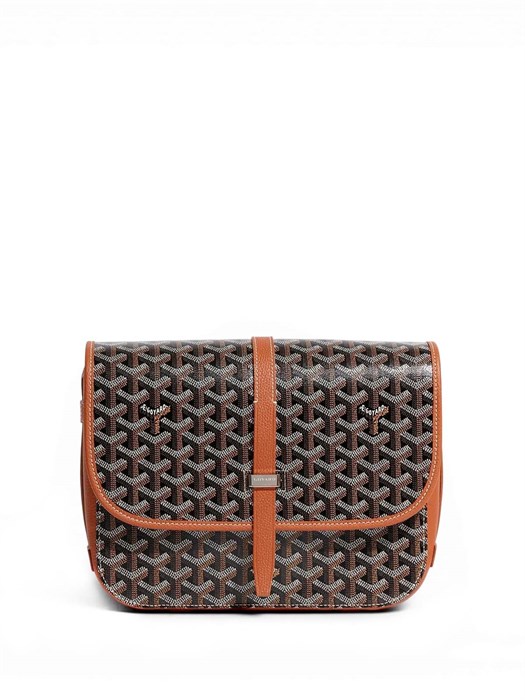 Goyard мессенджер Belvedere с клапаном толстый канва монограмма коричневый МС-01369