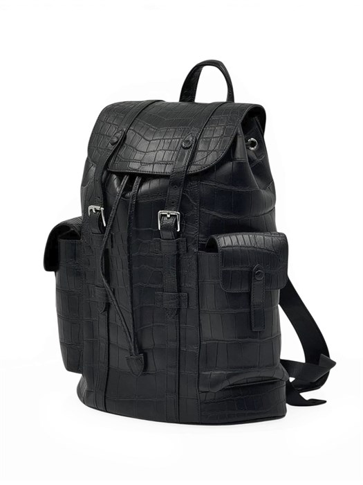 LV рюкзак крокодил Christopher черный РК-0088