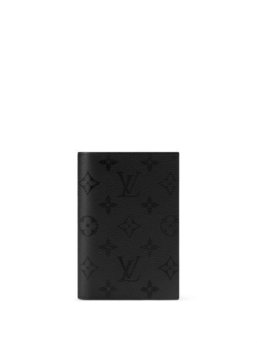 LV обложка на паспорт черная канва монограмма ОП-01338