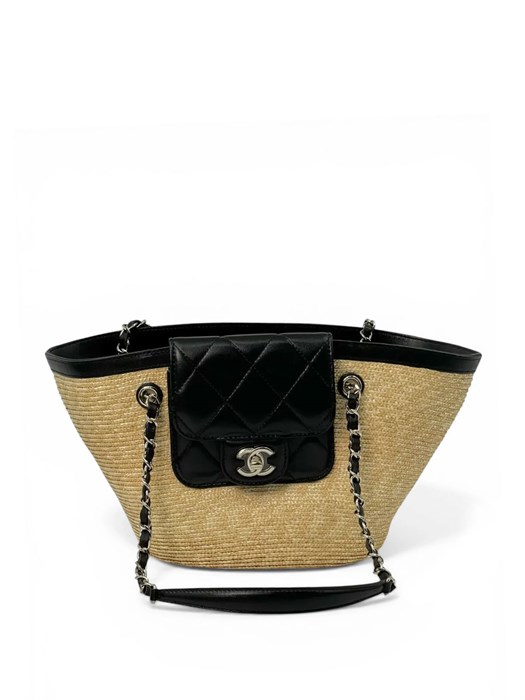 CHANEL сумка шоппер солома маленький СК-01251