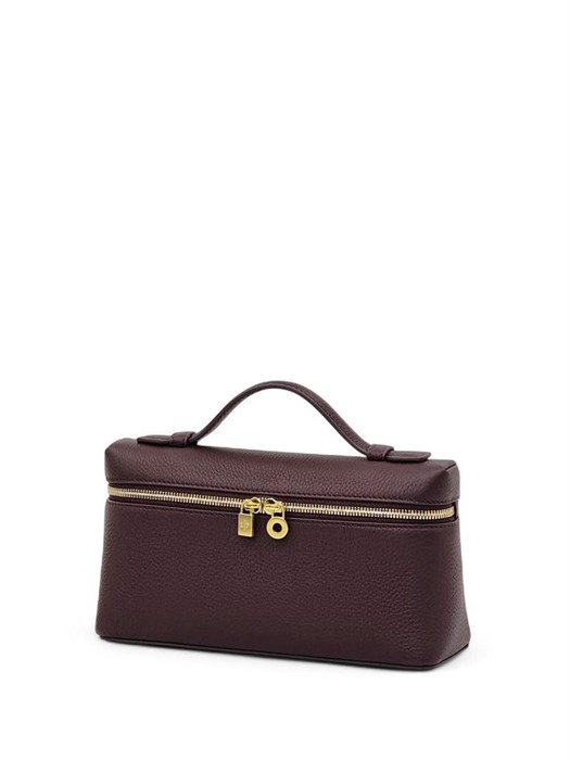 LORO PIANA сумка маленькая того бордовая золото СК-00697
