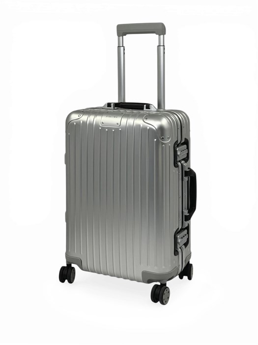 RIMOWA 50 см чемодан серебро с черной пластиковой ручкой алюминий ЧМ-00962