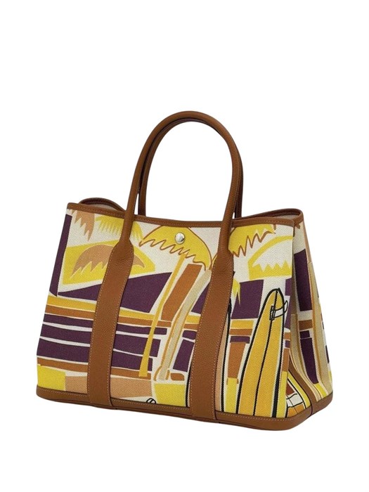 HERMES сумка Garden текстиль кэмел СК-00442