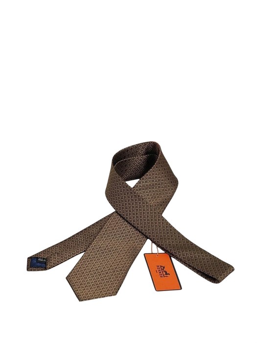 HERMES галстук бронзовый ГЛ-00099