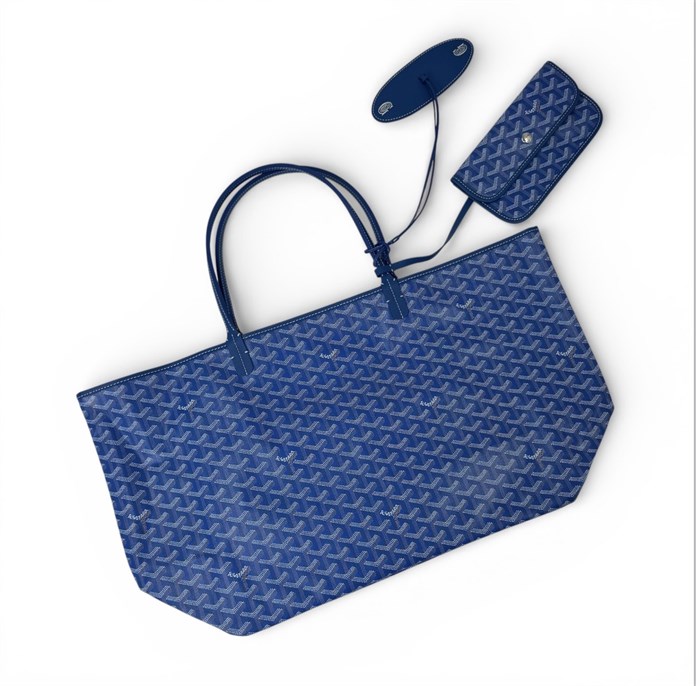 GOYARD сумка шоппер голубая 40см СК-01094