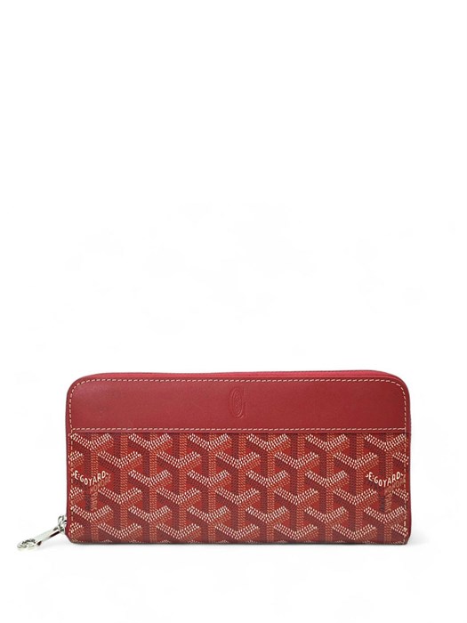 Goyard кошелек в канве красный КЛ-00052