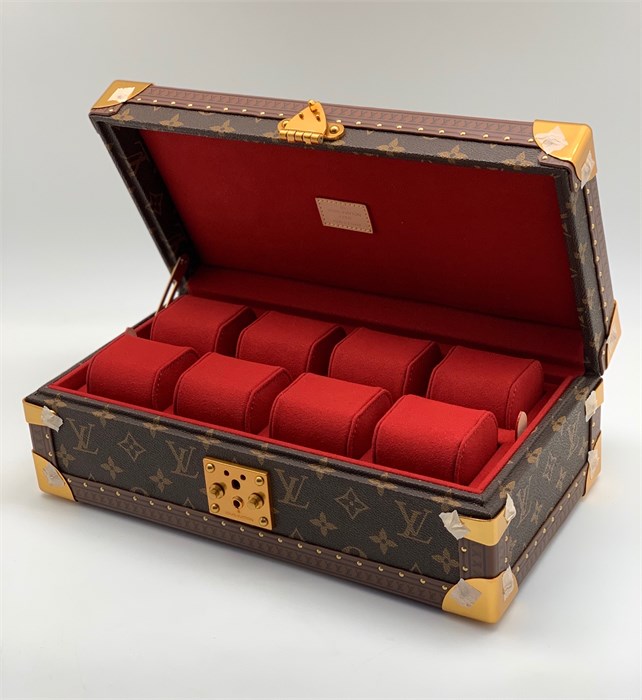 LV шкатулка под часы коричневая монограмма КТ-0562