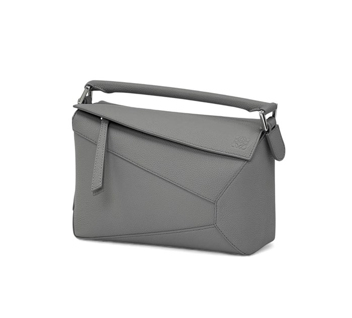 LOEWE сумка Puzzle серая кожа того серебро СК-00322