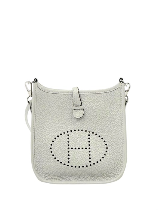 HERMES сумка Evelyne mini кожа Того 16 см серая СК-00448