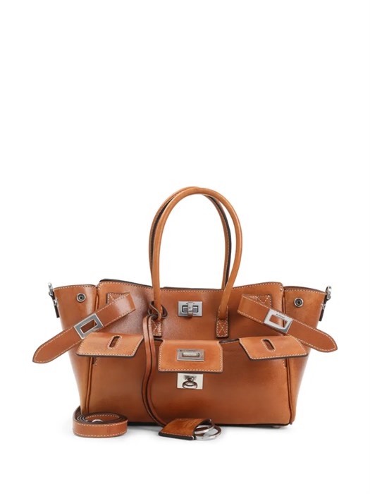 BALENCIAGA сумка Bel Air маленькая гладкая кожа коричневая СК-00729