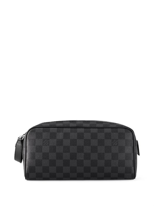 LV несессер Dopp Kit 2 молнии с ручкой серая шашка НС-1083