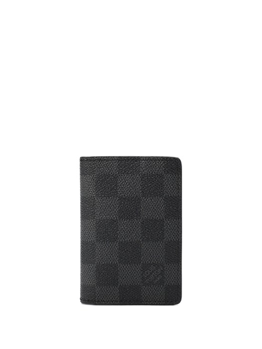LV визитница книжка серая шашка ВЗ-00991