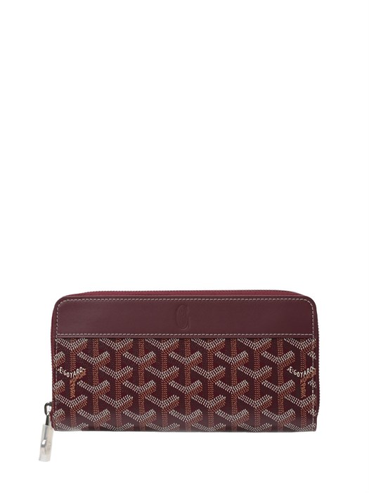 Goyard кошелек в канве бордовый КЛ-00053