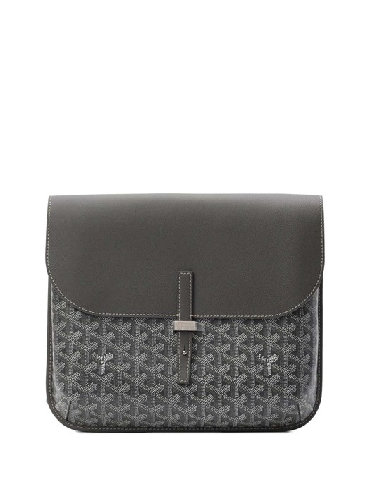 Goyard мессенджер с клапаном канва монограмма серый МС-00002